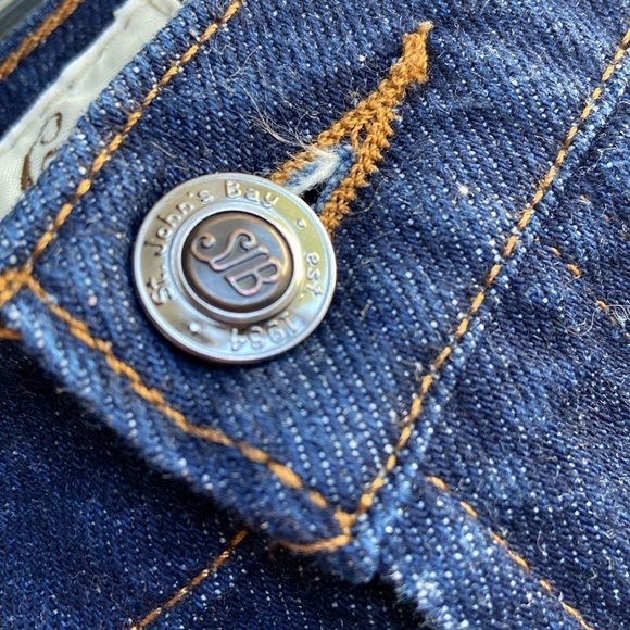 Vintage St. John’s Bay Dark Wash Bootcut Plus Size 1X Jeans 100% Cotton Tall - Picture 4 of 7
